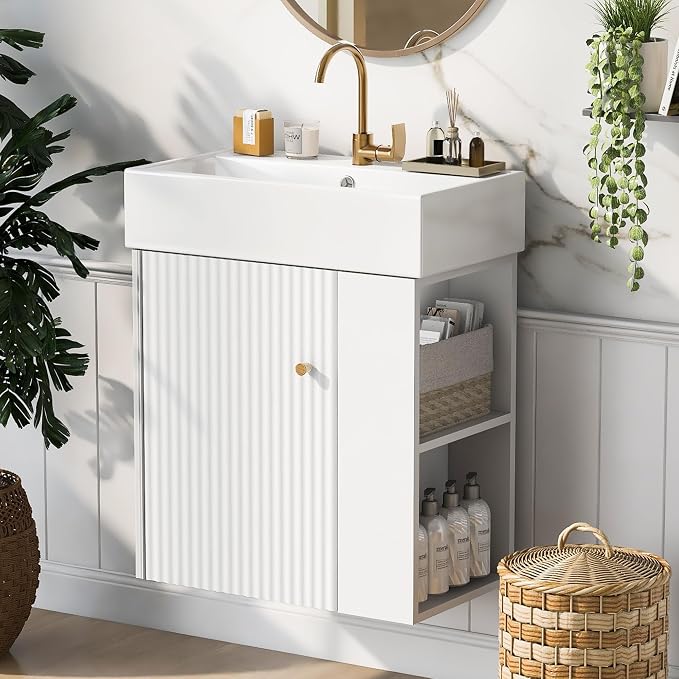 Merax 20" Wall-Mount Bathroom Vanity by Merax