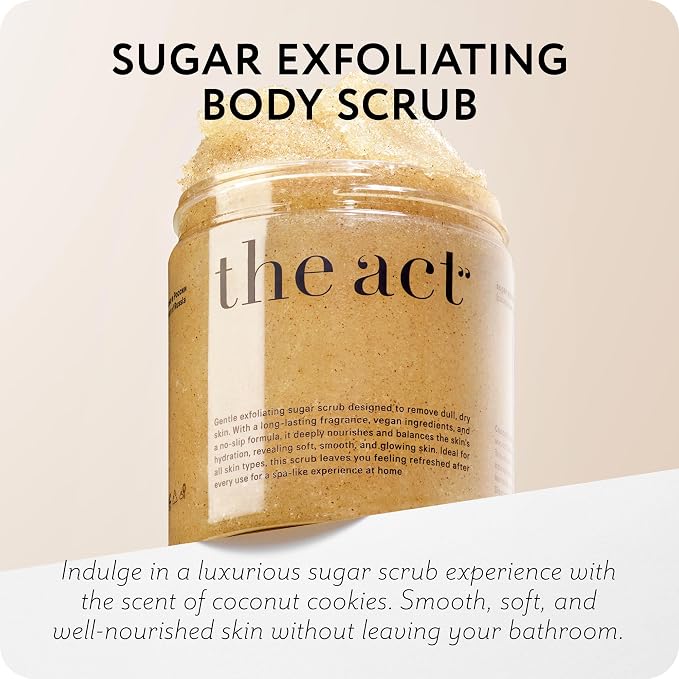 THE ACT Sugar Exfoliating Body Scrub – Natural Body Polish - Image 2