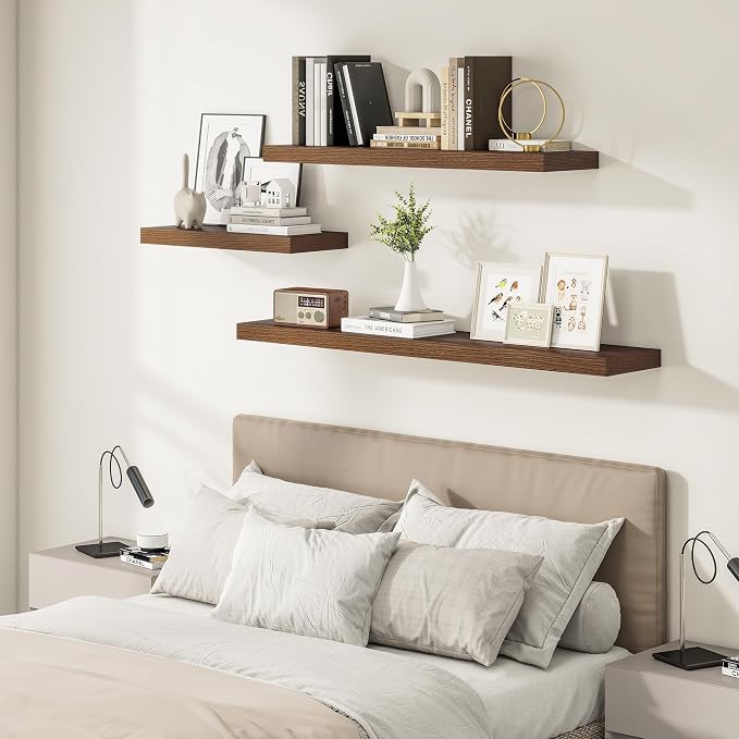 Vivelove Wide Floating Shelves for Wall 12 Inch Deep, 47.2" X 12" X 2" Floating - Image 6