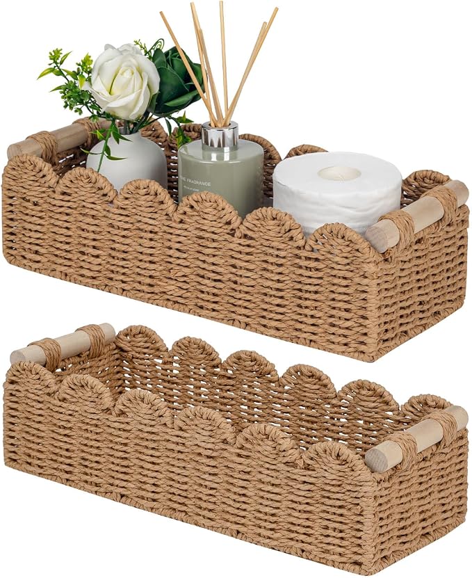 CubesLand Scalloped Decor Basket by CubesLand