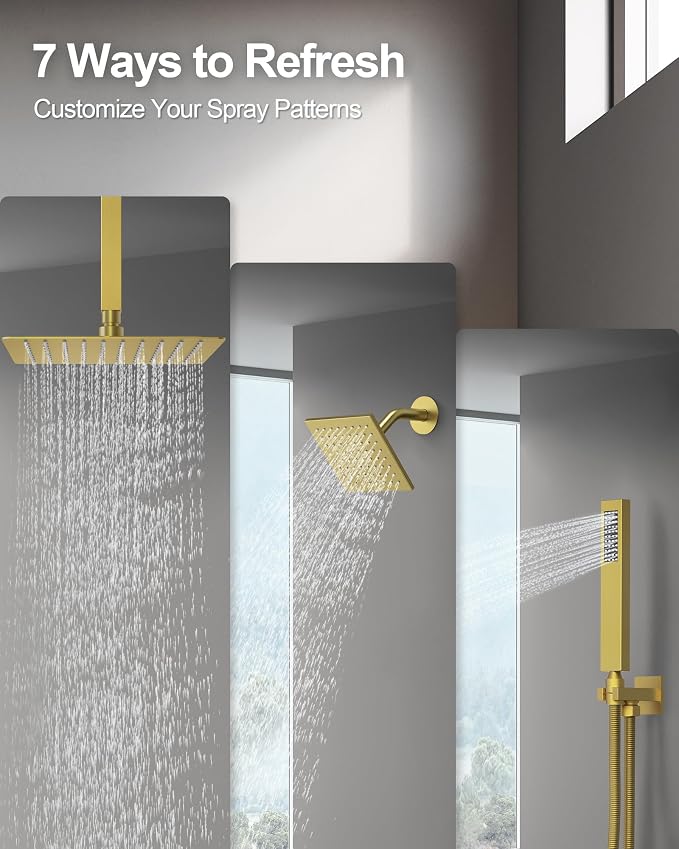 Thermostatic Shower System, Dual Rainfall Shower Heads - Image 3