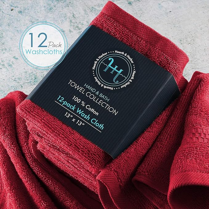 Hearth & Harbor Washcloths 12 Pack - Image 4