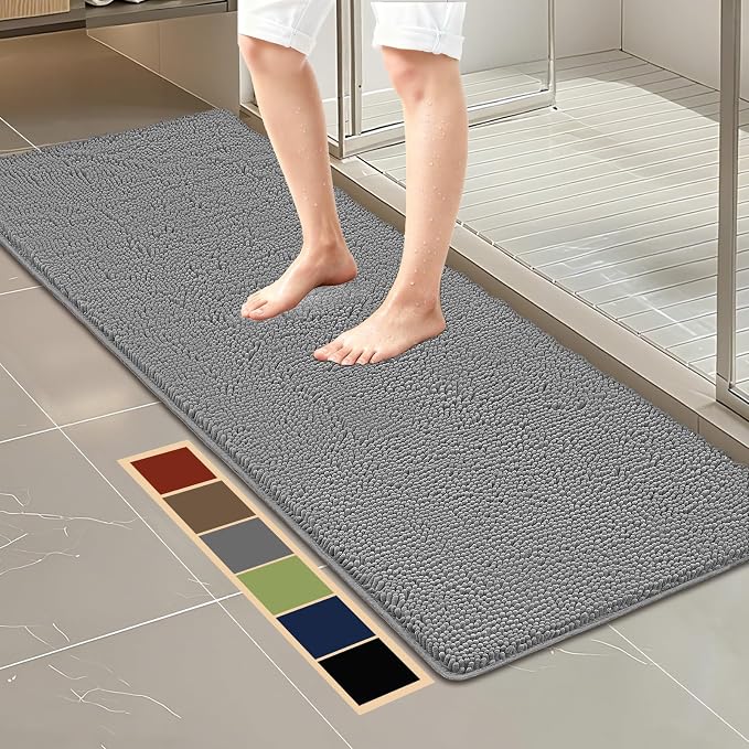 Bcoimo 70"×24" Absorbent Bath Mat, Non-Slip by Bcoimo
