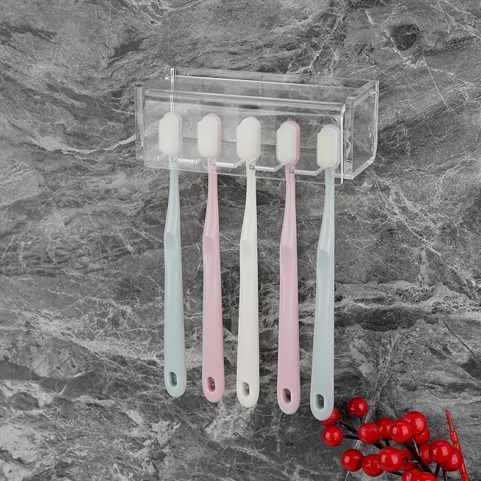 5 Slots Wall Mount Toothbrush Holder - Image 6