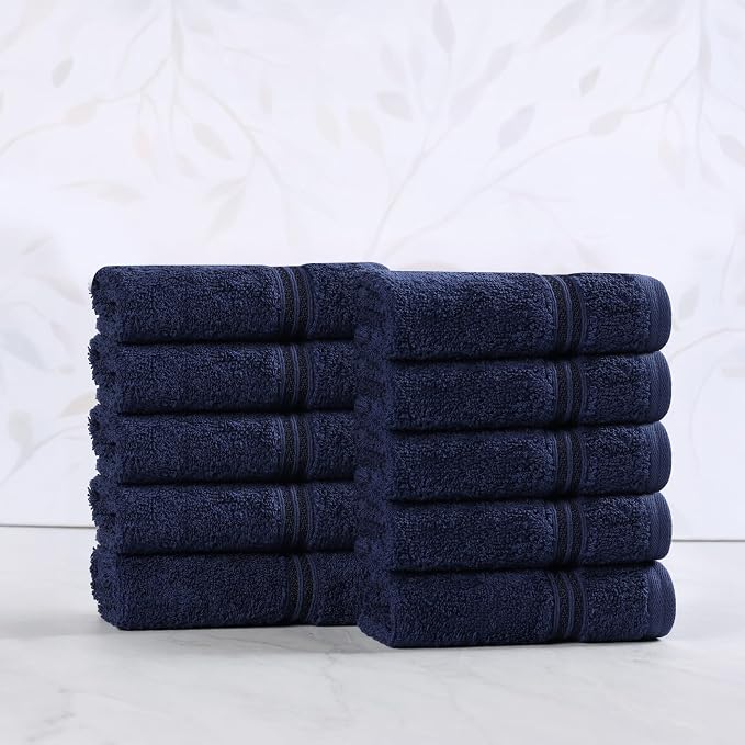Superior Egyptian Cotton Face Towel/Washcloth Set, Small Towels by SUPERIOR