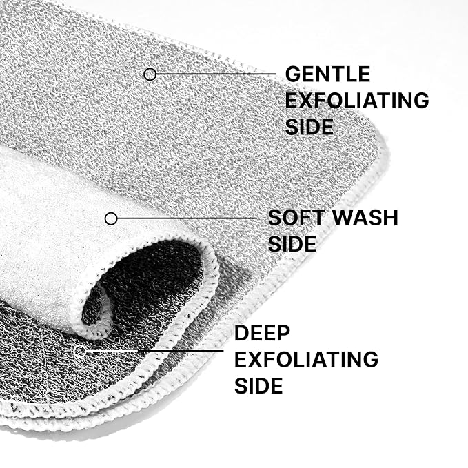 ZOMCHI 2 Count Wash Cloths, Exfoliating Washcloth - Image 2