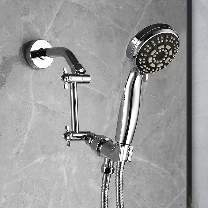 Shower Head Extension Arm, Anti-Leak Solid Brass Adjustable Extender - Image 2