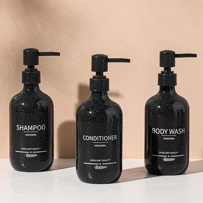Shampoo and Conditioner Dispenser16.9oz Refillable Shampoo and Conditioner - Image 6