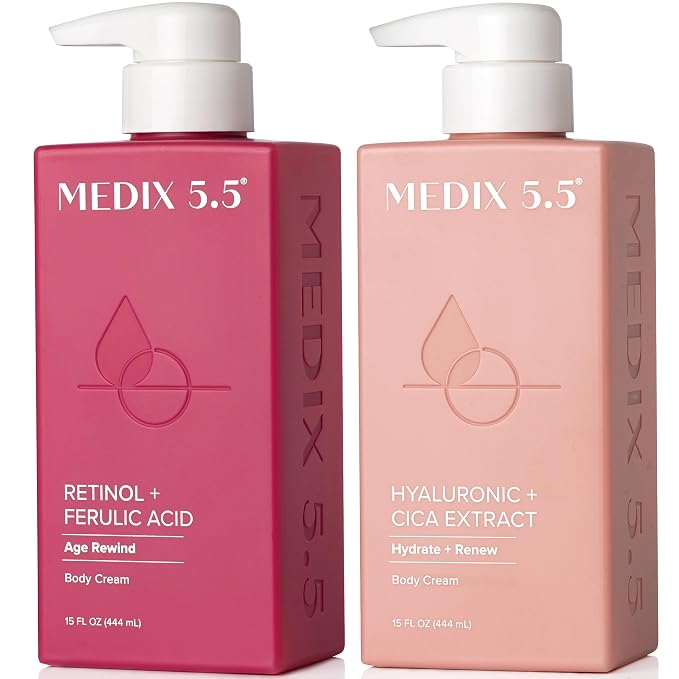 Medix 5.5 Retinol Body Lotion + Hyaluronic Acid Cream, Moisturizer Body & Face by Medix55