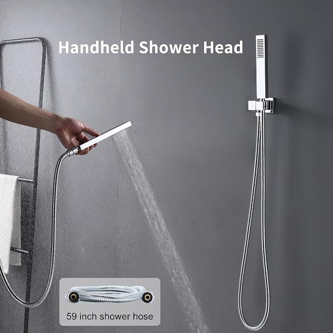 Thermostatic Shower System Chrome Shower Faucet Set - Image 4