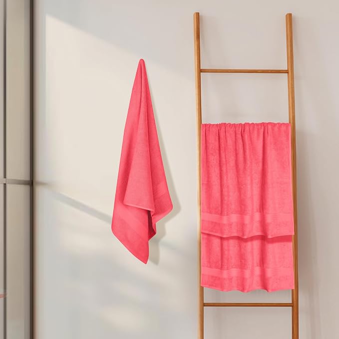 GLAMBURG Premium Cotton 4 Pack Bath Towel Set - Image 4