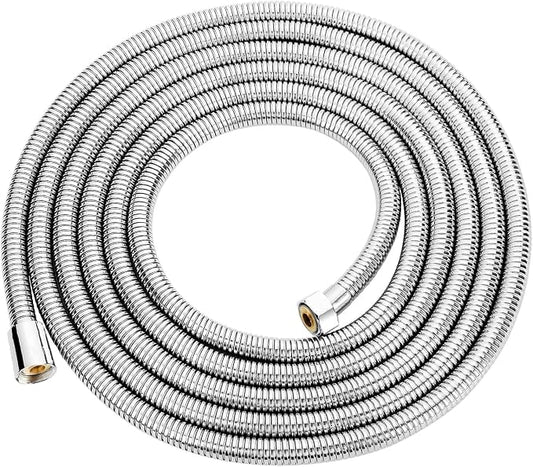 Extra Long 196 Inch Shower Hose, Flexible Stainless Steel Handheld Shower Hose by OIETON