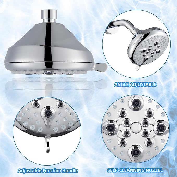 KINSE Tub shower faucet set, 5-Inchs bathtub faucet set, Single-Handle Shower - Image 5