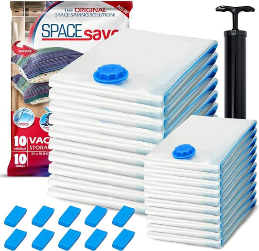 20 Pack Variety Vacuum Storage Bags by Spacesaver