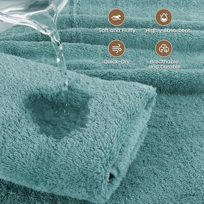 SEMAXE Bath Towel for Bathroom, 100% Cotton Towel - Image 4