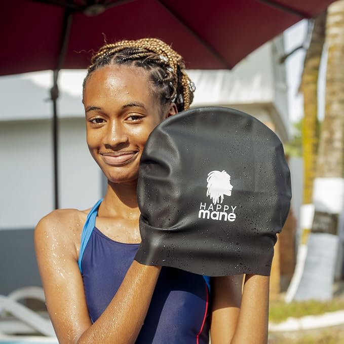 Silicon Swim Cap for Braids and Dreadlock - Image 5