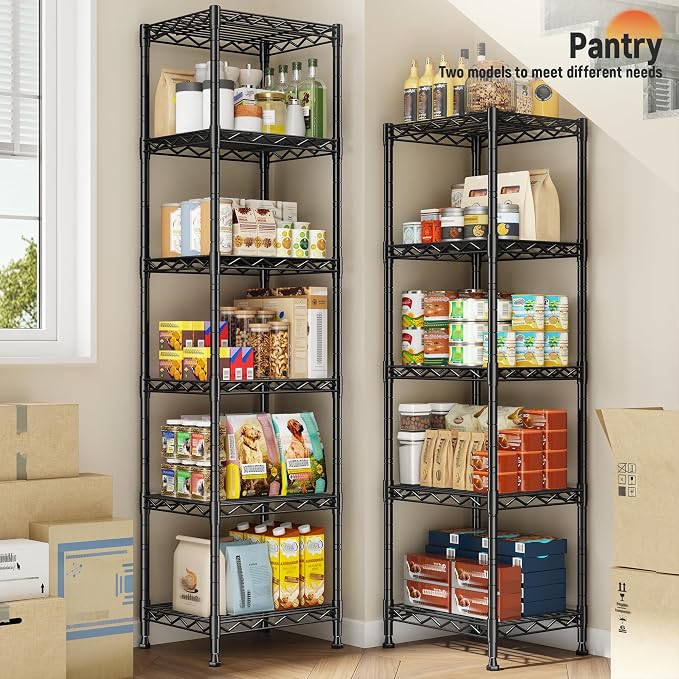 5 Tier Metal Shelving Unit Wire Shelving, Storage Rack - Image 4