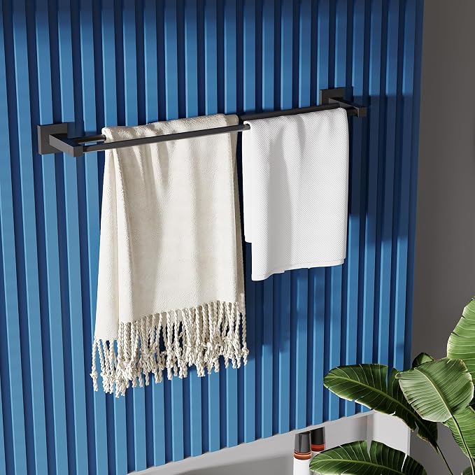 RUACQ Double Towel Bar, 24 Inch Bath Towel Rack - Image 2
