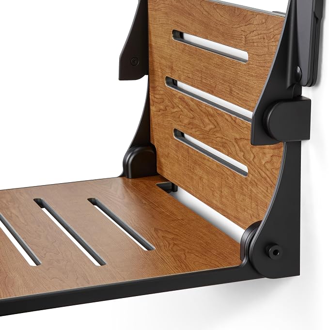 Seachrome Silhouette Comfort Folding Wall Mount Shower Bench Seat - Image 5