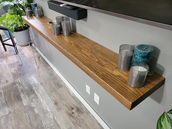joelsantiques 60 Inch Wooden Floating Shelves by JoelsAntiques