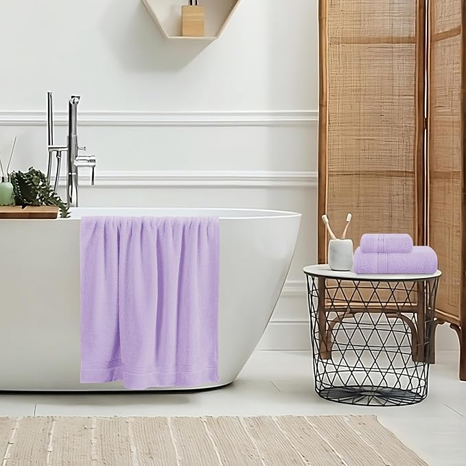 Belizzi Home Ultra Soft 3 Pack Cotton Towel Set, Contains a Bath Towel 28x55 - Image 5