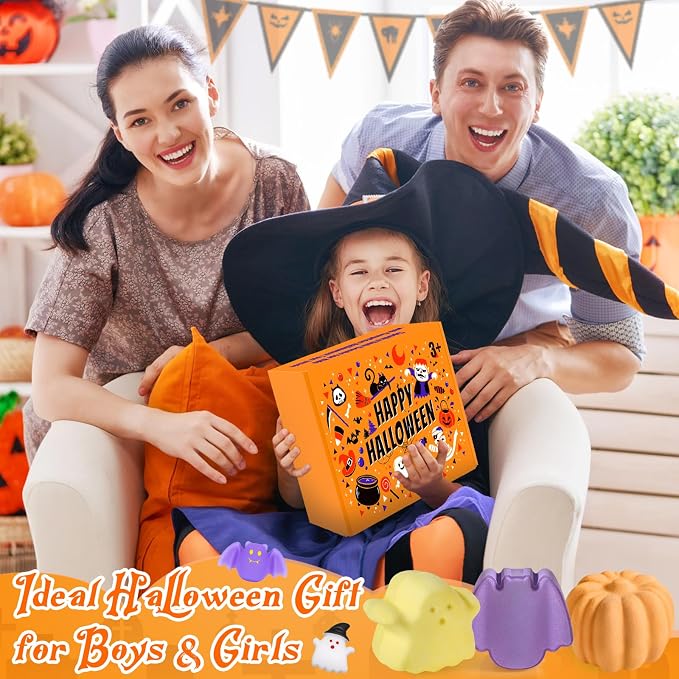 9 Pack Halloween Bath Bombs for Kids, Halloween Bubble Kids Bath Bombs - Image 7