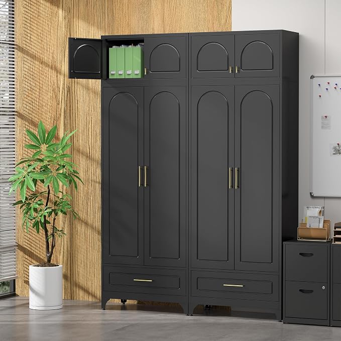 Kitchen Pantry Cabinet，90" Storage Cabinets - Image 6