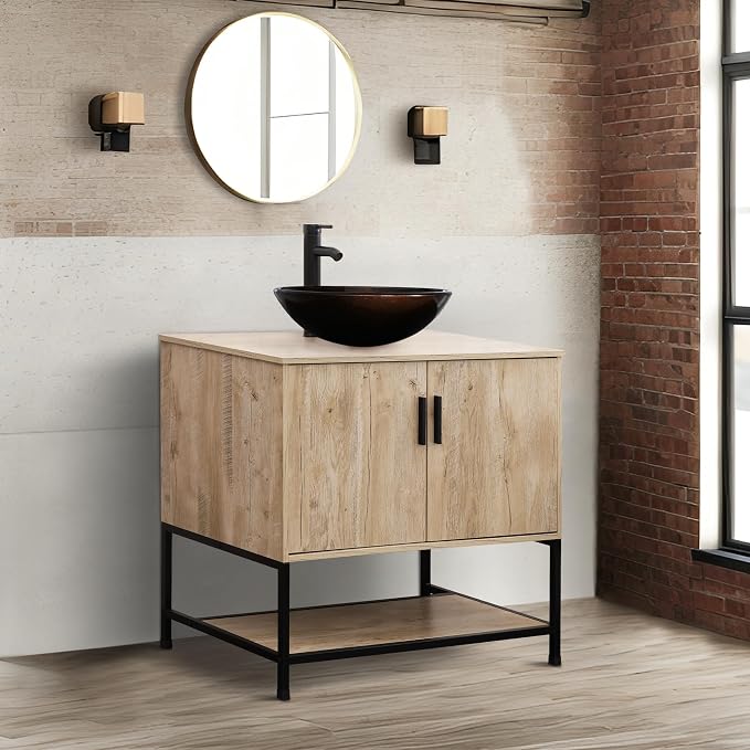 UEV Rustic Oak 36" Bathroom Vanity - Image 3