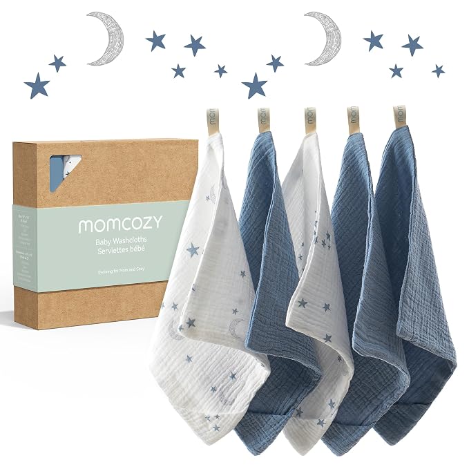 Momcozy Soft & Absorbent Baby Washcloths by Momcozy