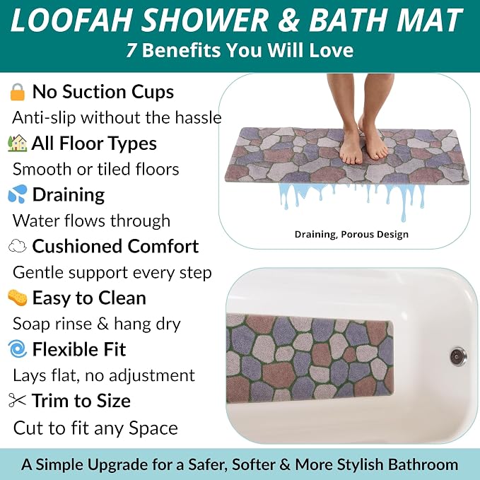 Non Slip Bathtub Mat Shower Mat - Image 4