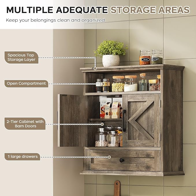 Bathroom Wall Cabinet, Wall Mounted Medicine Cabinet - Image 3