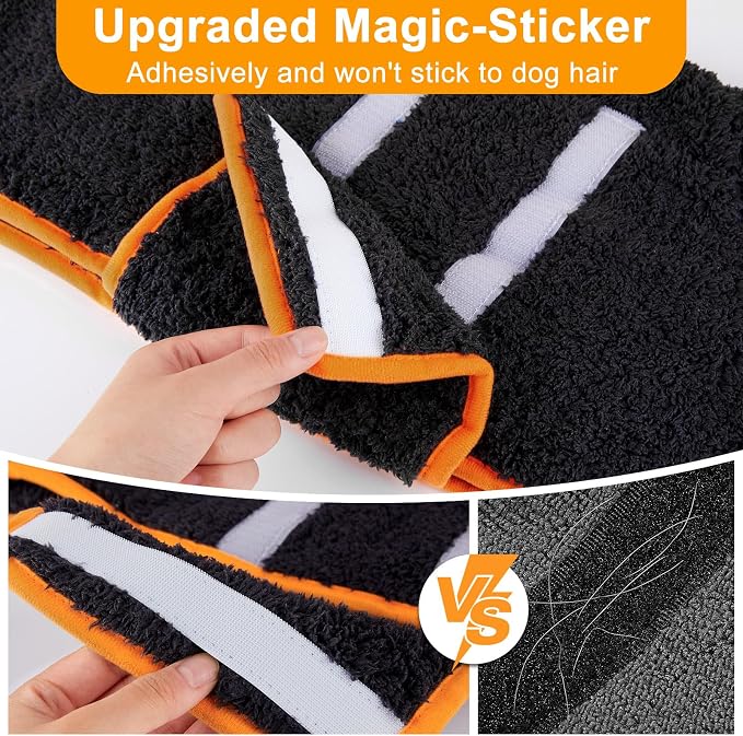 Bienbee Dog Bathrobe, Quick Drying Super Absorbent Dog Robes - Image 4
