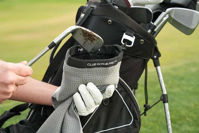 Club Scrub Towel Pro, Golf Club and Ball Cleaning Pouch - Image 7