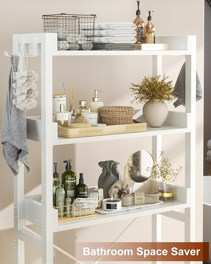 Ecoprsio Over-The-Toilet Storage Rack, 3-Tier Bathroom Organizer Shelf Over - Image 7