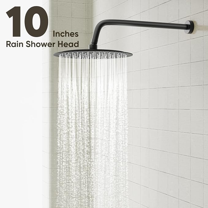 Gabrylly Shower System with Tub Spout, Matte Black - Image 4