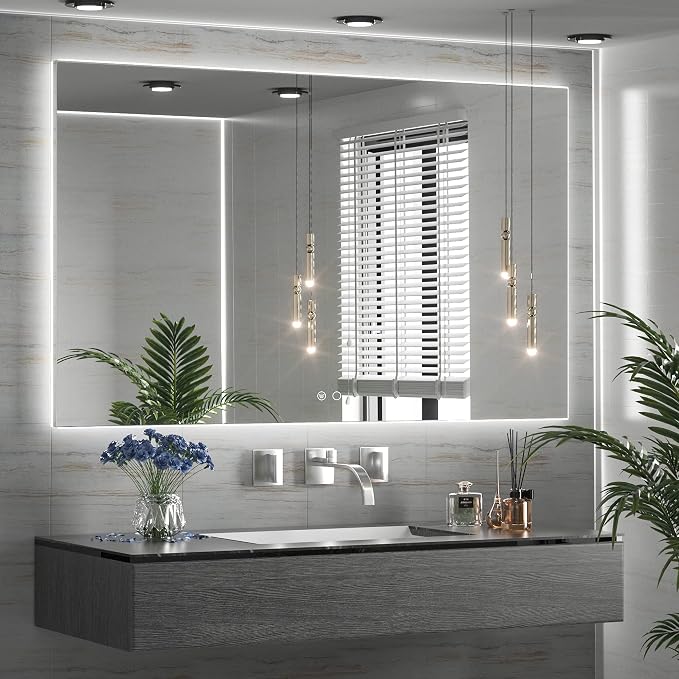TETOTE 60 x 40 LED Backlit Bathroom Mirror by TETOTE