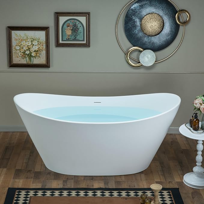 WOODBRIDGE 67 in. x 31.5 in. Stone Resin Luxury Contemporary Solid Surface - Image 3