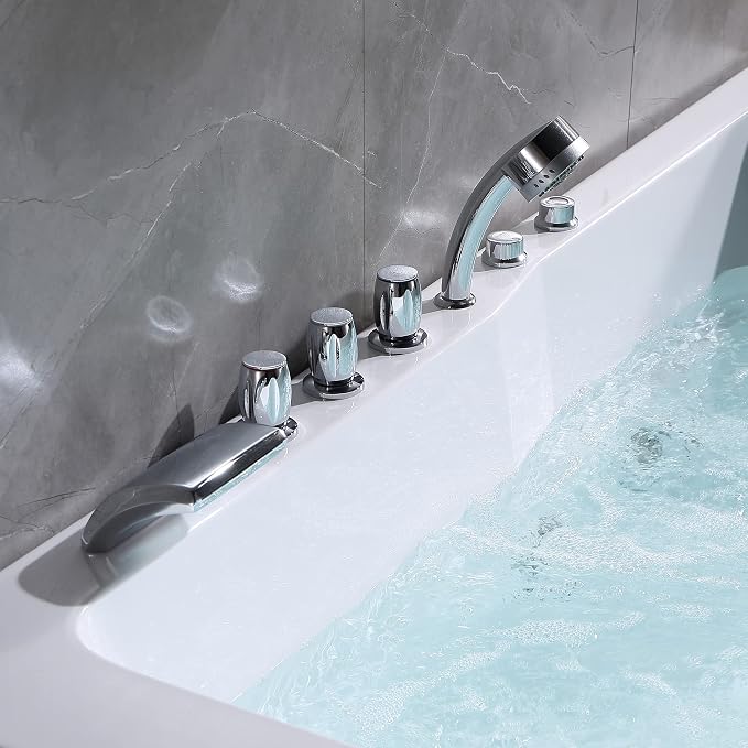 Empava 71" two Person Acrylic Whirlpool Bathtub - Image 6