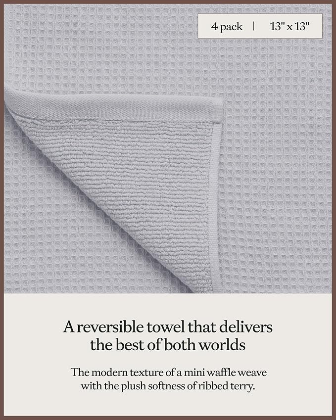 Cozy Earth Waffle Washcloths - Image 3