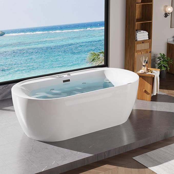 71 Inch Luxury Acrylic Freestanding Bathtub by Unknown