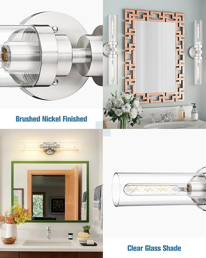 Emak Brushed Nickel Vanity Lights - Image 4