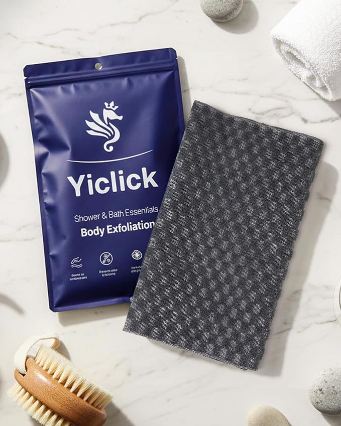 Yiclick Exfoliating Washcloth Towel, Back Scrubber - Image 9