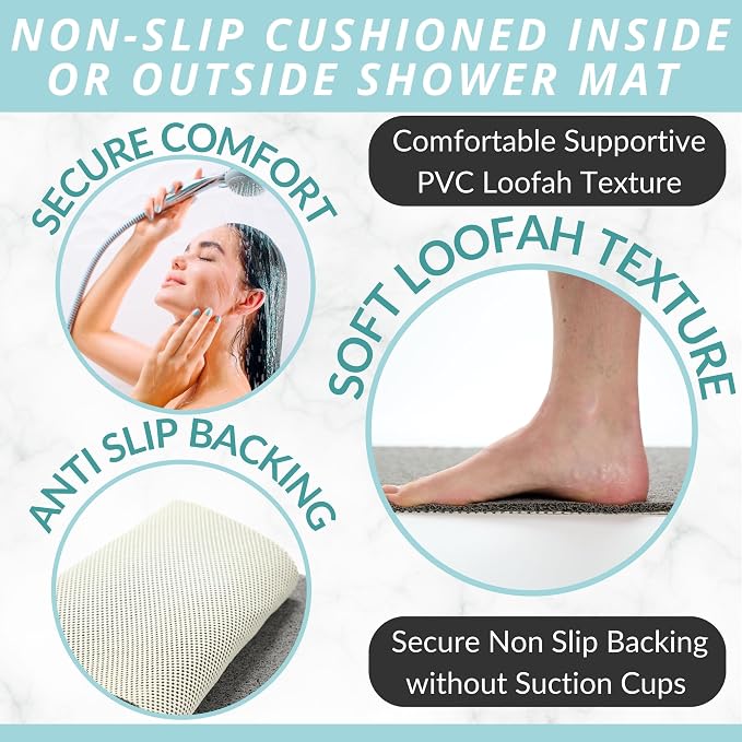 Non Slip Bathtub Mat Shower Mat - Image 2