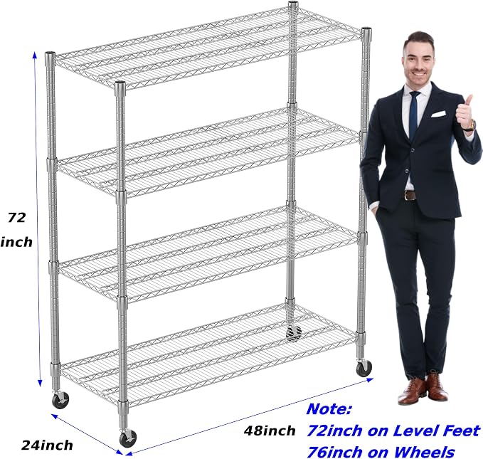 Homdox Heavy Duty Metal Shelves - Image 3