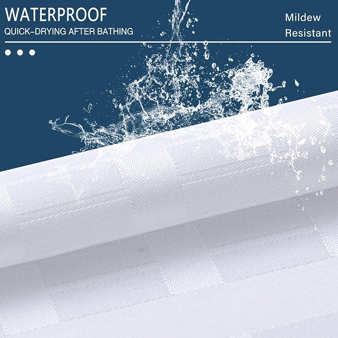 Conbo Mio Extra Wide No Hook Shower Curtain - Image 6