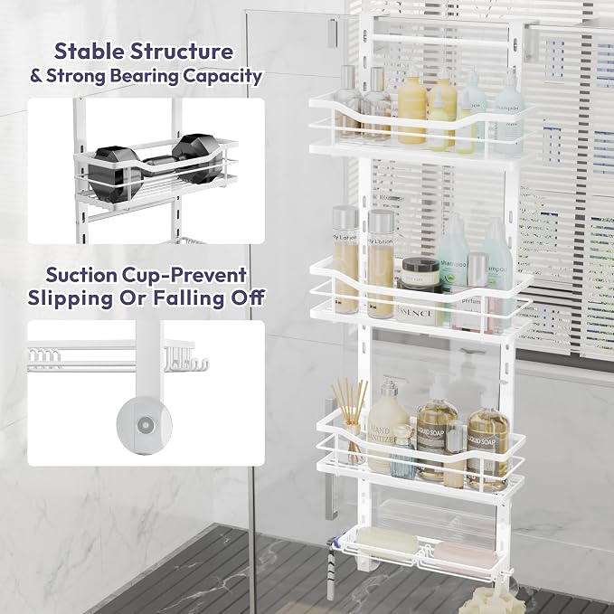 SWTYMIKI Over the Door Shower Caddy - Image 5