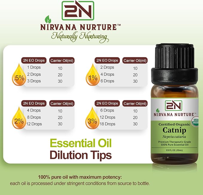 Catnip Essential Oil USDA Certified Organic, 100% Pure Natural Premium Grade - Image 7