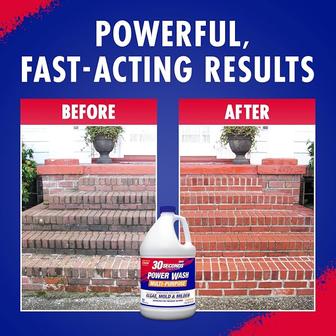 30 SECONDS Pressure Washer Concentrated Cleaner – Power Cleans Stains from Algae - Image 3