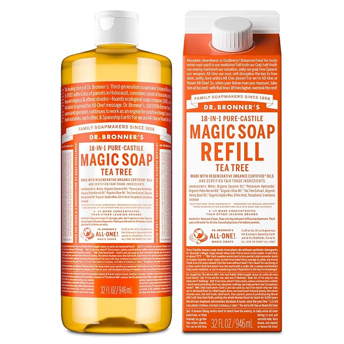Dr. Bronner's Pure-Castile Magic Soap Liquid- Made by DrBronners