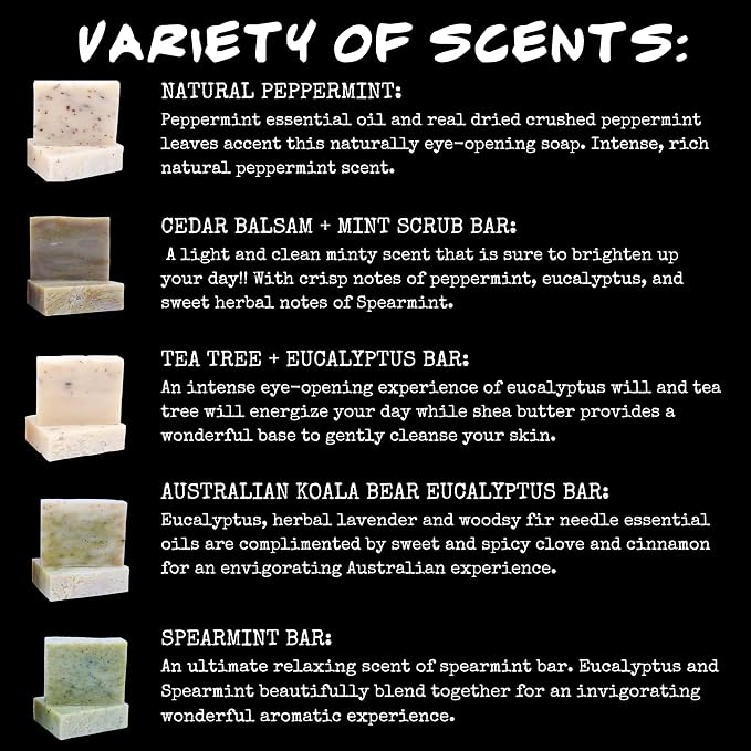 Bluebyrd Mint Bar Soap 5 Pack - Image 5